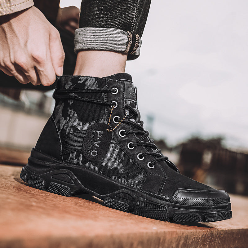 New Canvas High-Top Retro Outdoor Hiking Boots