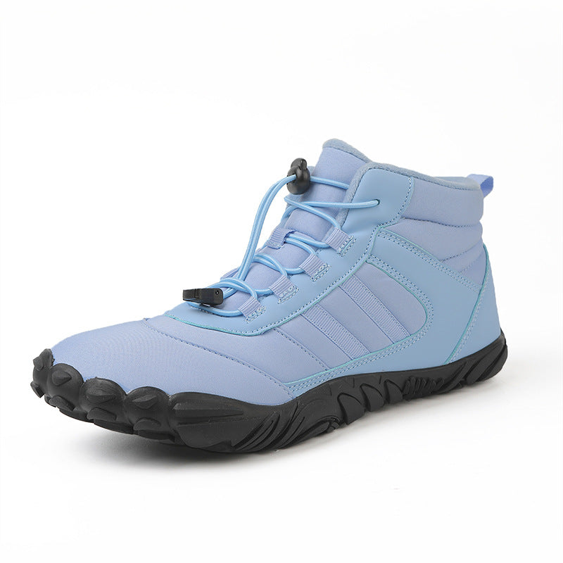 High-Top Snow Boots Non-Slip Velvet-Lined Hiking and Skiing Shoes