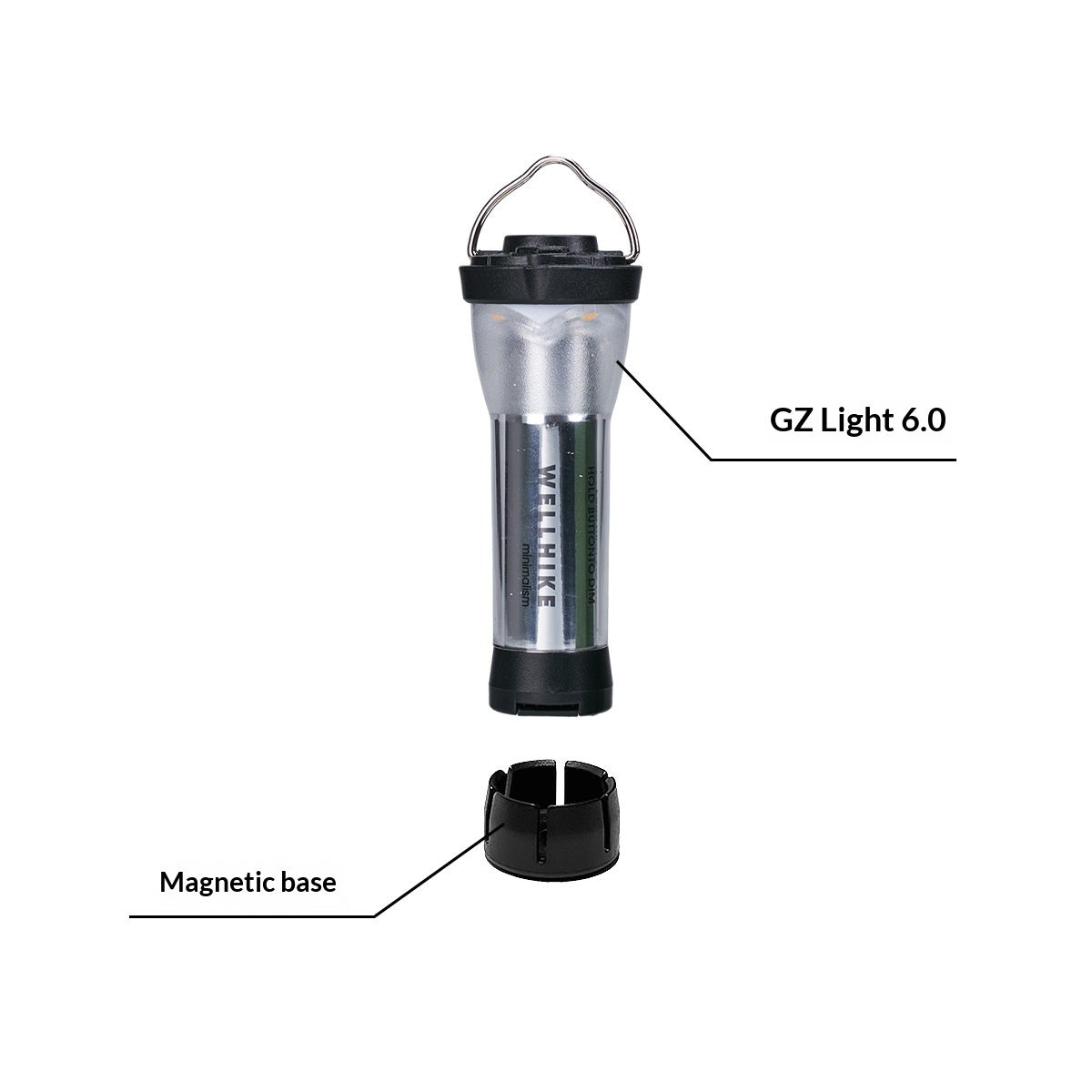 Outdoor Camping Flashlight with Incandescent Bulb