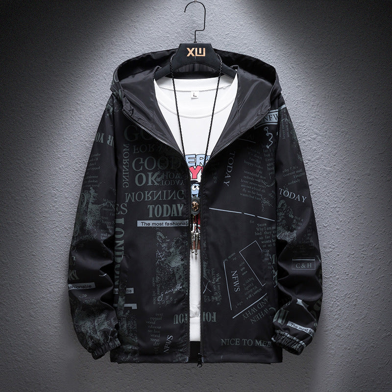 Men’s Reversible Camouflage Print Jacket Stylish Outerwear