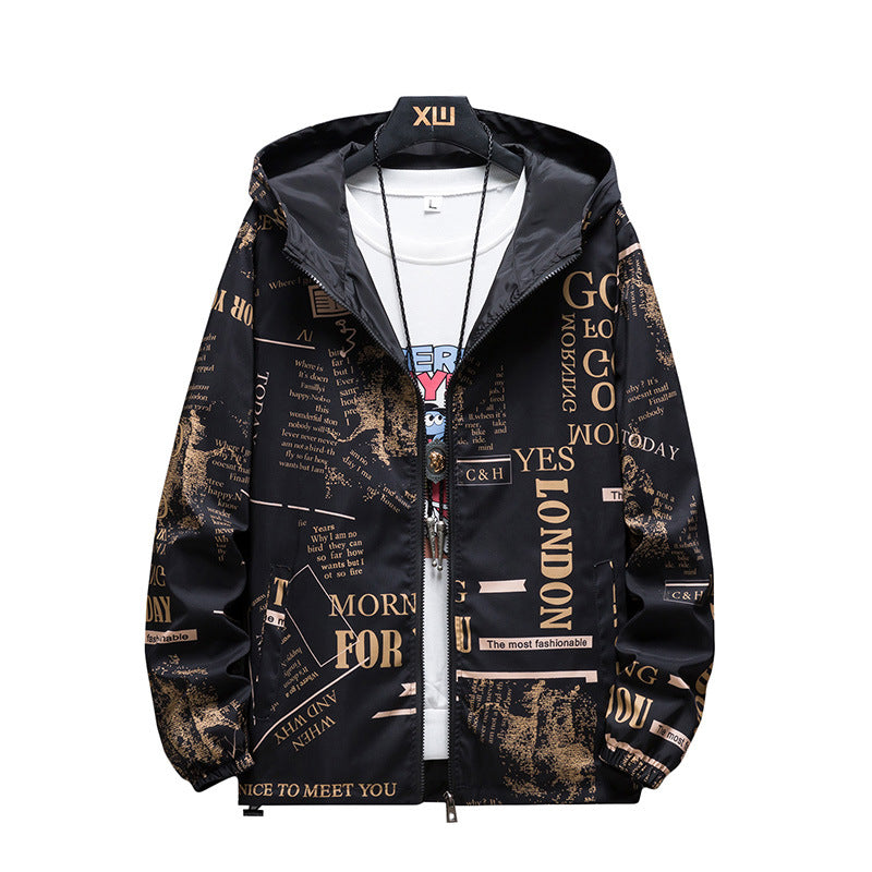 Men’s Reversible Camouflage Print Jacket Stylish Outerwear