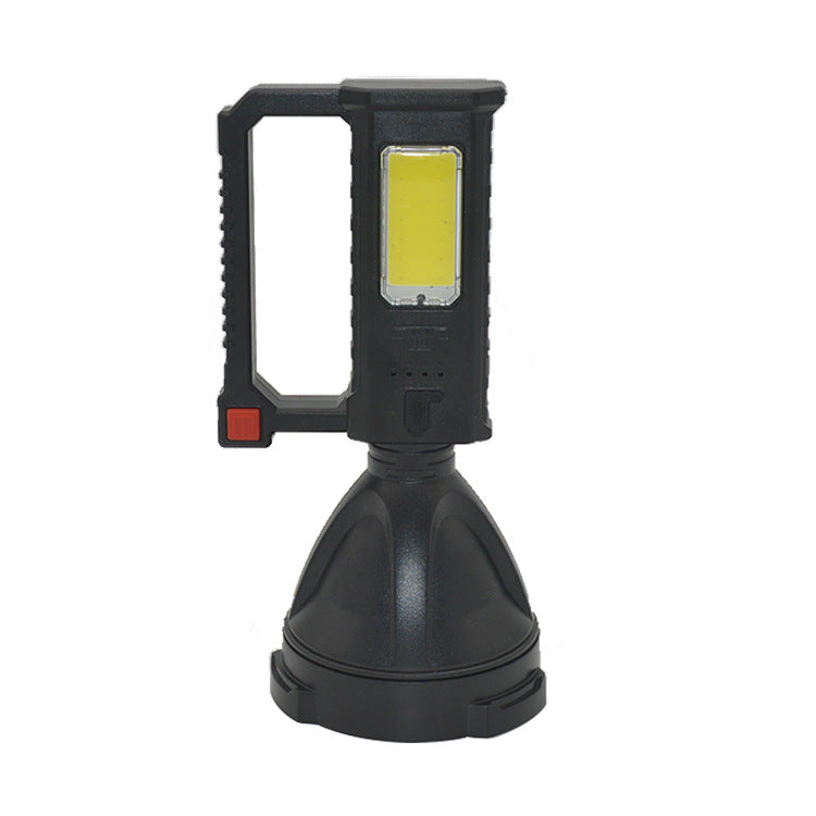 Outdoor Camping Flashlight with Bracket and COB Searchlight