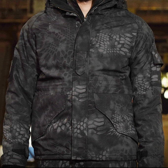 Men’s Outdoor Windproof Camouflage Tactical Fleece Jacket