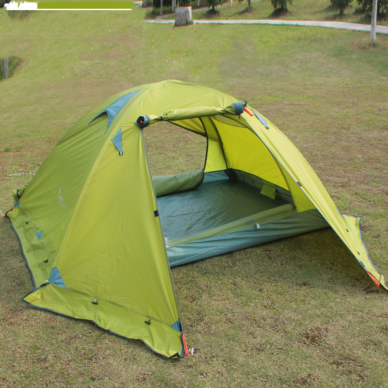 Double-Layer Aluminum Pole Anti-Storm Camping Tent